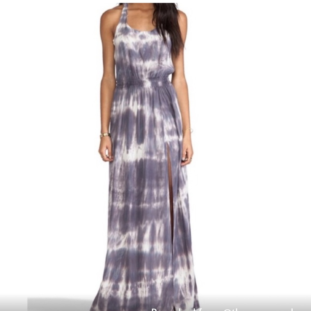 LoveShackFancy - Racer Slit Silk Maxi Dress (XS/S)